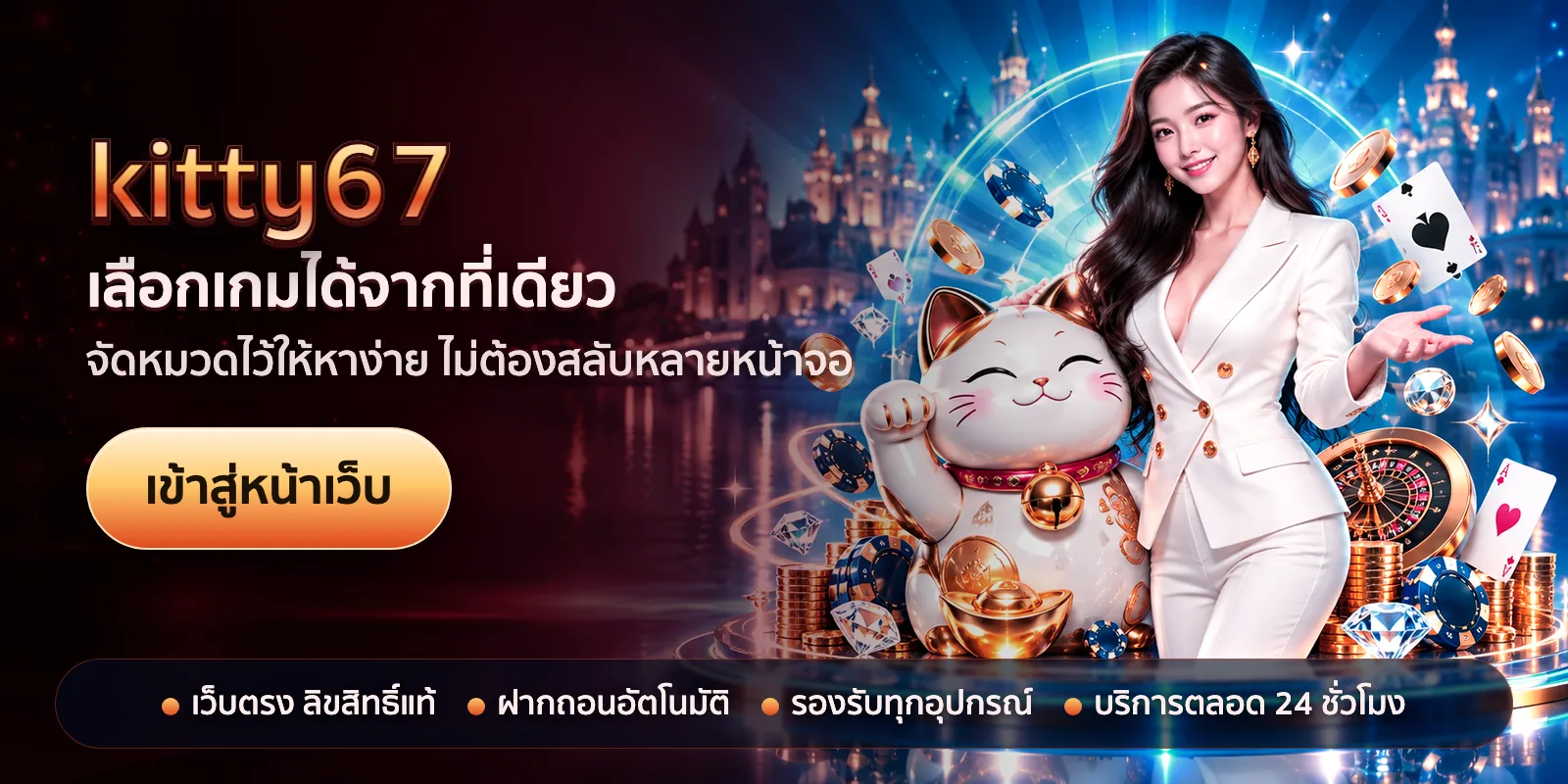 ภาพหัวเรื่องของ kitty67 ชุดที่ 2 — เลือกเกมได้จากที่เดียว